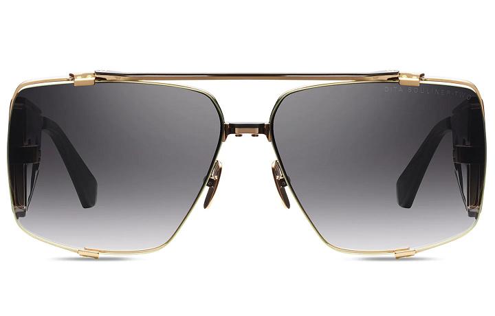 Dita Women's Souliner Two Sunglasses Black Gold CEF602579 USA